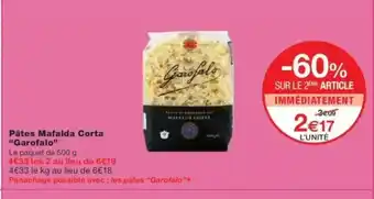 Monop' GAROFALO Pâtes Mafalda Corta offre