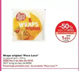 Monop' POCO LOCO Wraps original offre