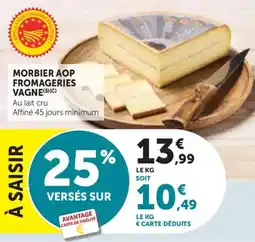 Bi1 Morbier aop fromageries vagne offre