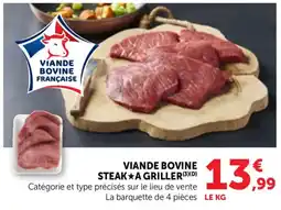 Bi1 Viande bovine steak a griller offre