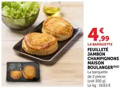 Bi1 Feuilleté jambon champignons maison boulanger offre