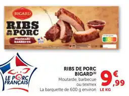 Bi1 Ribs de porc bigard offre