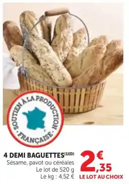 Bi1 4 demi baguettes offre