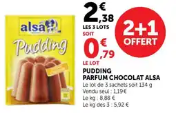 Bi1 Pudding parfum chocolat alsa offre
