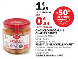 Bi1 Choucroute garnie charles crhist offre