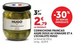 Bi1 Cornichons francais aigre doux au vinaigre et a l'echalote hugo offre