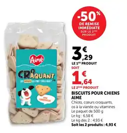 Bi1 Biscuits pour chiens aime offre