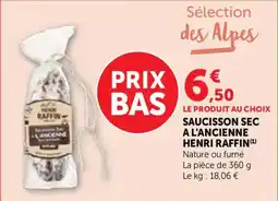 Bi1 Saucisson sec a l'ancienne henri raffin offre