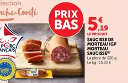 Bi1 Saucisse de morteau igp morteau saucisse offre