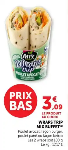 Bi1 Wraps trip mix buffet offre