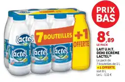 Bi1 Lait u.h.t. demi ecreme lactel offre