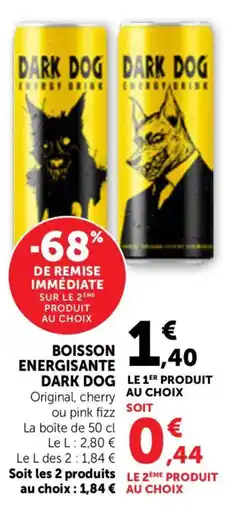 Bi1 Boisson energisante dark dog offre