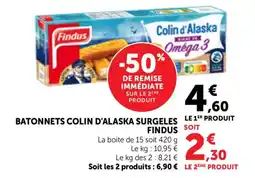 Bi1 Batonnets colin d'alaska surgeles findus offre