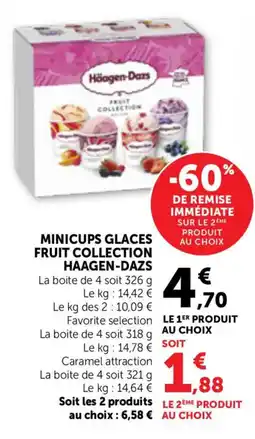 Bi1 Minicups glaces fruit collection haagen-dazs offre