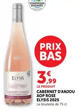 Bi1 Cabernet d'anjou aop rose elysis 2025 offre