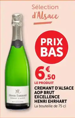 Bi1 Cremant d'alsace aop brut excellence henri ehrhart offre