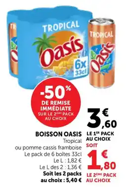 Bi1 Boisson oasis offre