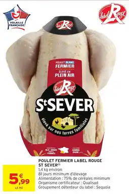 Intermarché Express Poulet fermier label rouge st sever offre
