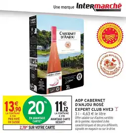 Intermarché Express Aop cabernet d'anjou rosé expert club hve3 offre