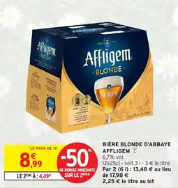 Intermarché Express Bière blonde d'abbaye affligem offre
