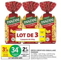 Intermarché Express Pâtes créatives coquillage panzani offre