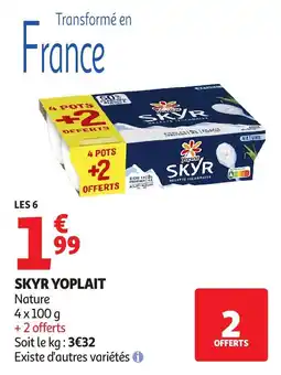 Auchan Supermarché Skyr yoplait offre