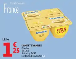 Auchan Supermarché Danette vanille offre