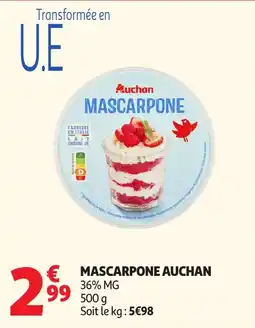 Auchan Supermarché Mascarpone auchan offre