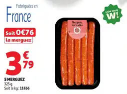 Auchan Supermarché 5 merguez offre