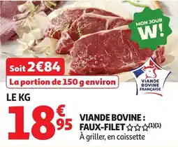 Auchan Supermarché Viande bovine faux-filet offre