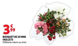 Auchan Supermarché Bouquet de 10 mini oeillets offre