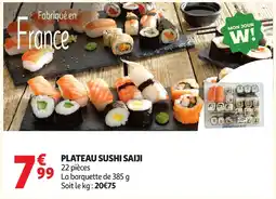 Auchan Supermarché Plateau sushi saiji offre