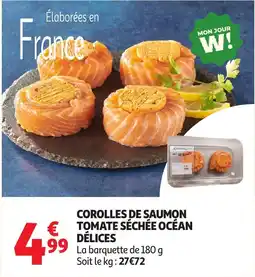 Auchan Supermarché Corolles de saumon tomate séchée océan délices offre