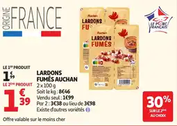 Auchan Supermarché Lardons fumés auchan offre