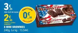 E.Leclerc 8 MINI BROWNIES offre