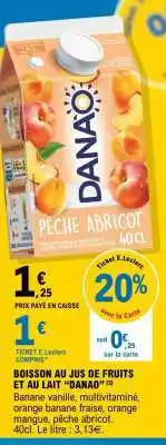 E.Leclerc DANAO Pêche Abricot 40cl offre
