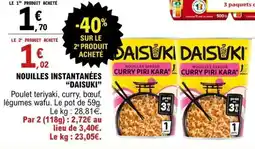 E.Leclerc Nouilles Instantanées Daisuki offre