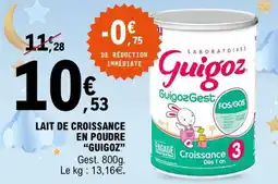 E.Leclerc Lait de croissance en poudre 'Guigoz' offre
