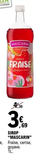 E.Leclerc SIROP “MASCARIN” offre