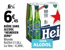 E.Leclerc BIÈRE SANS ALCOOL “HEINEKEN ZERO” offre