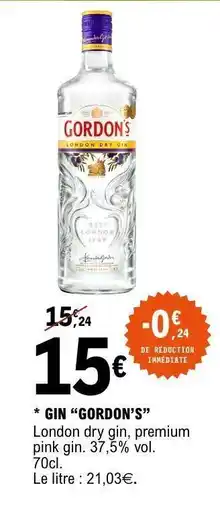 E.Leclerc Gin Gordon's offre