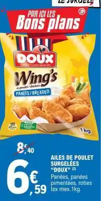 E.Leclerc AILES DE POULET SURGELÉES “DOUX” offre
