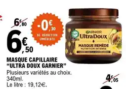 E.Leclerc MASQUE CAPILLAIRE “ULTRA DOUX GARNIER” offre