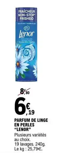 E.Leclerc Parfum de linge en perles LENOR offre