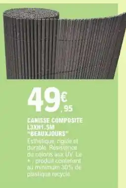 E.Leclerc CANISSE COMPOSITE L3XH1.5M 'BEAUXJOURS' offre