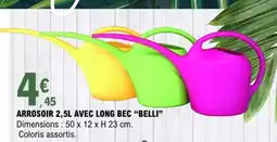 E.Leclerc ARROSOIR 2,5L AVEC LONG BEC “BELLI” offre