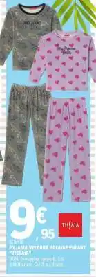 E.Leclerc PYJAMA VELOURS POLAIRE ENFANT TISSAIA offre