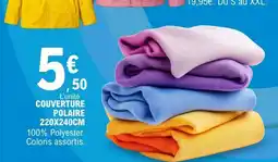 E.Leclerc COUVERTURE POLAIRE 220X240CM offre