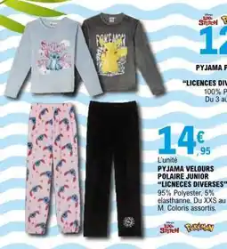 E.Leclerc PYJAMA POLAIRE offre