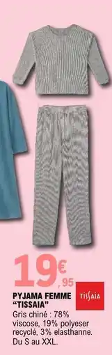 E.Leclerc PYJAMA FEMME “TISSAIA” offre